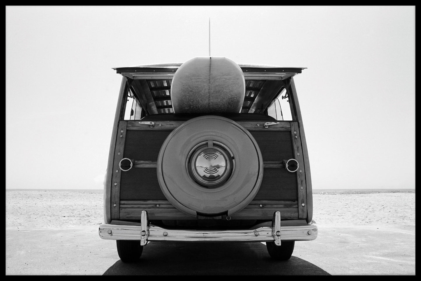 Hölzernes Kombi-Surfplakat