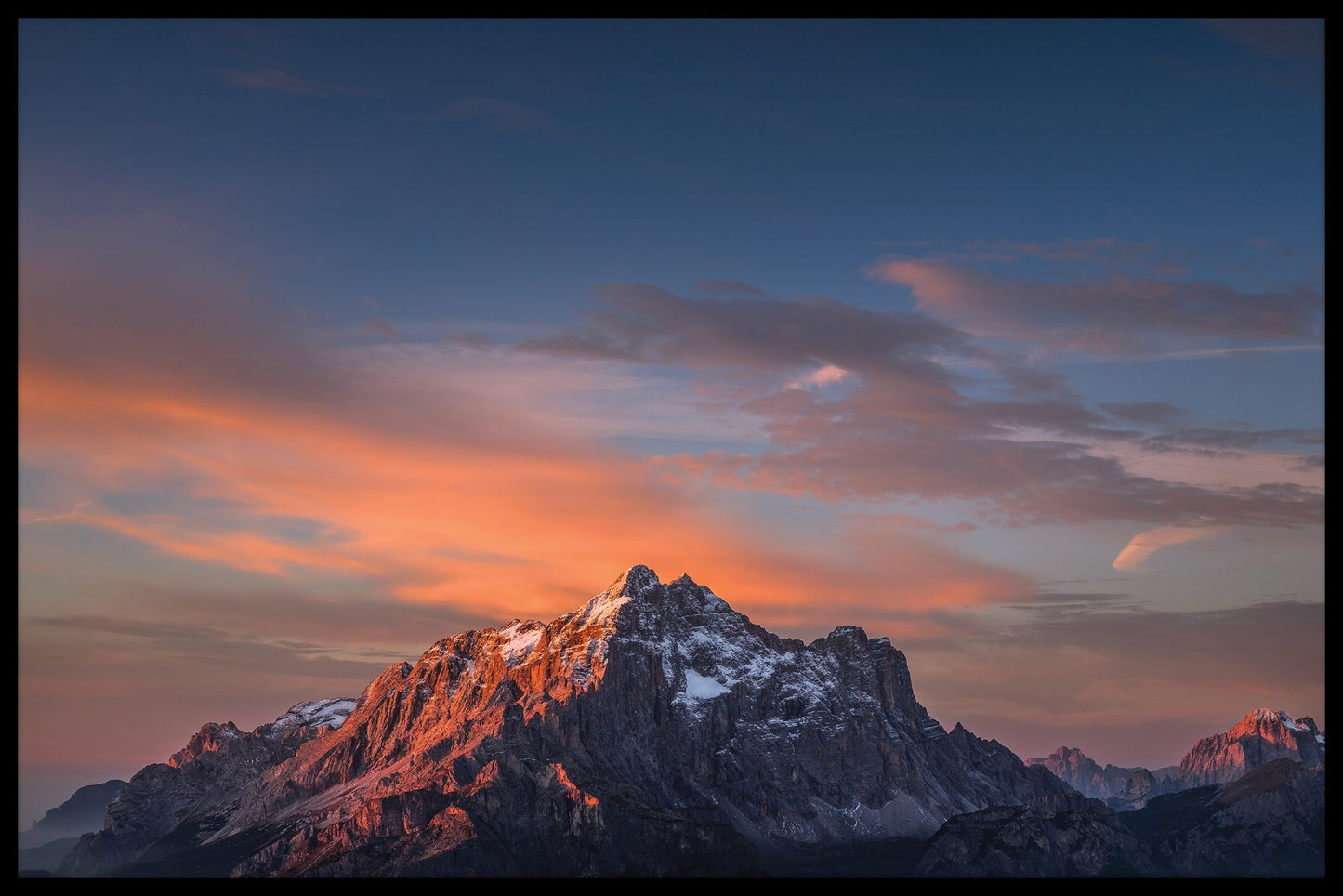 Civetta Dolomiten Bergposter