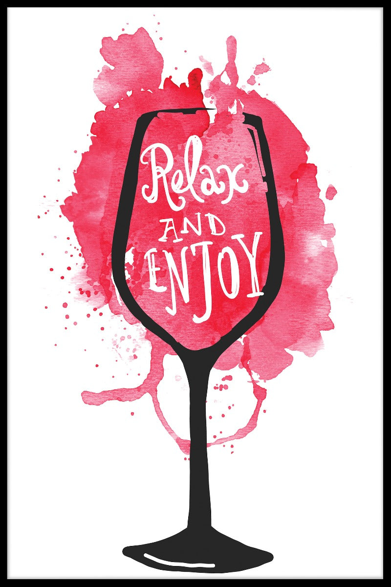 Entspannen Sie sich und genießen Sie Rotweinposten