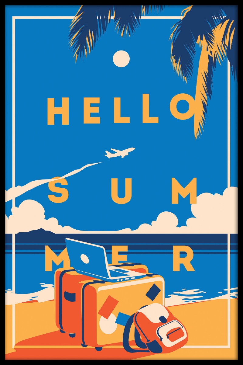 Hallo Sommerweinleseplakat