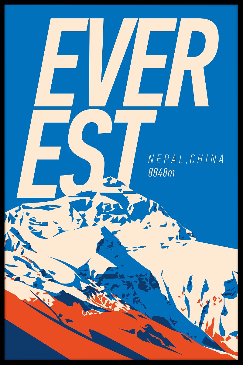 Everest-Weinlese-Plakat