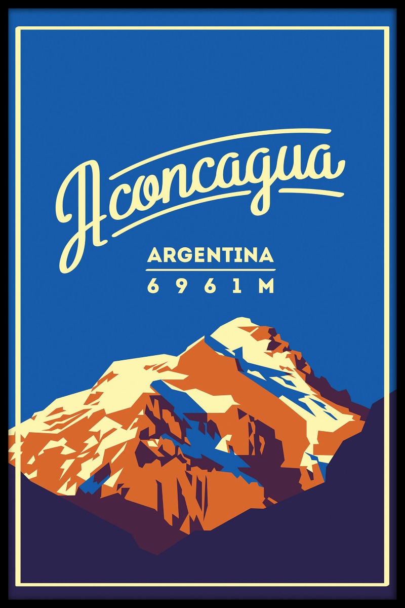 Aconcagua-Weinleseplakat