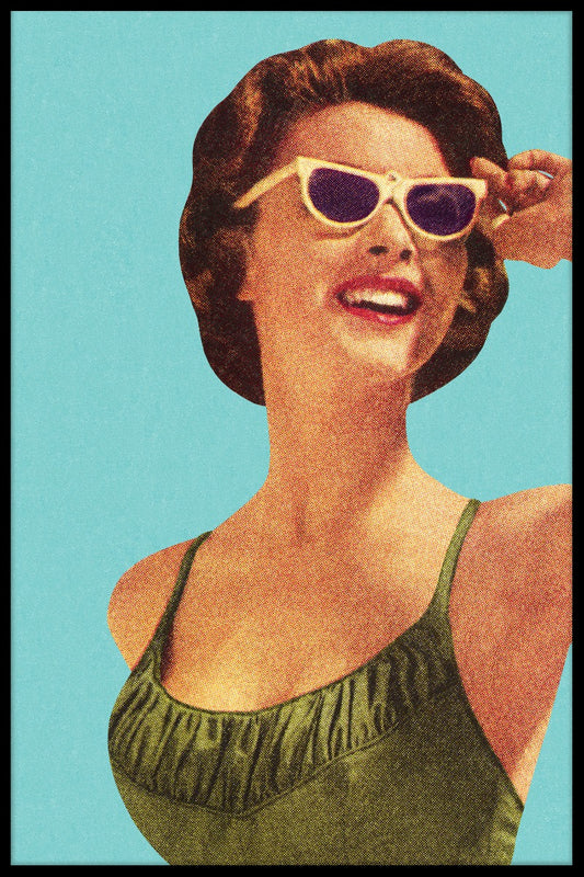 Poster mit Retro-Modeschattierungen