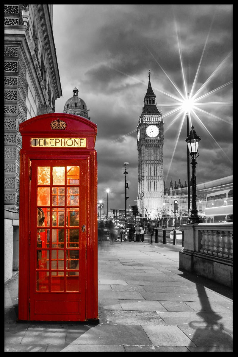 Londoner Telefonzelle Westminster Poster-p