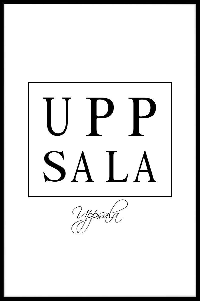 Uppsala Box Text Poster