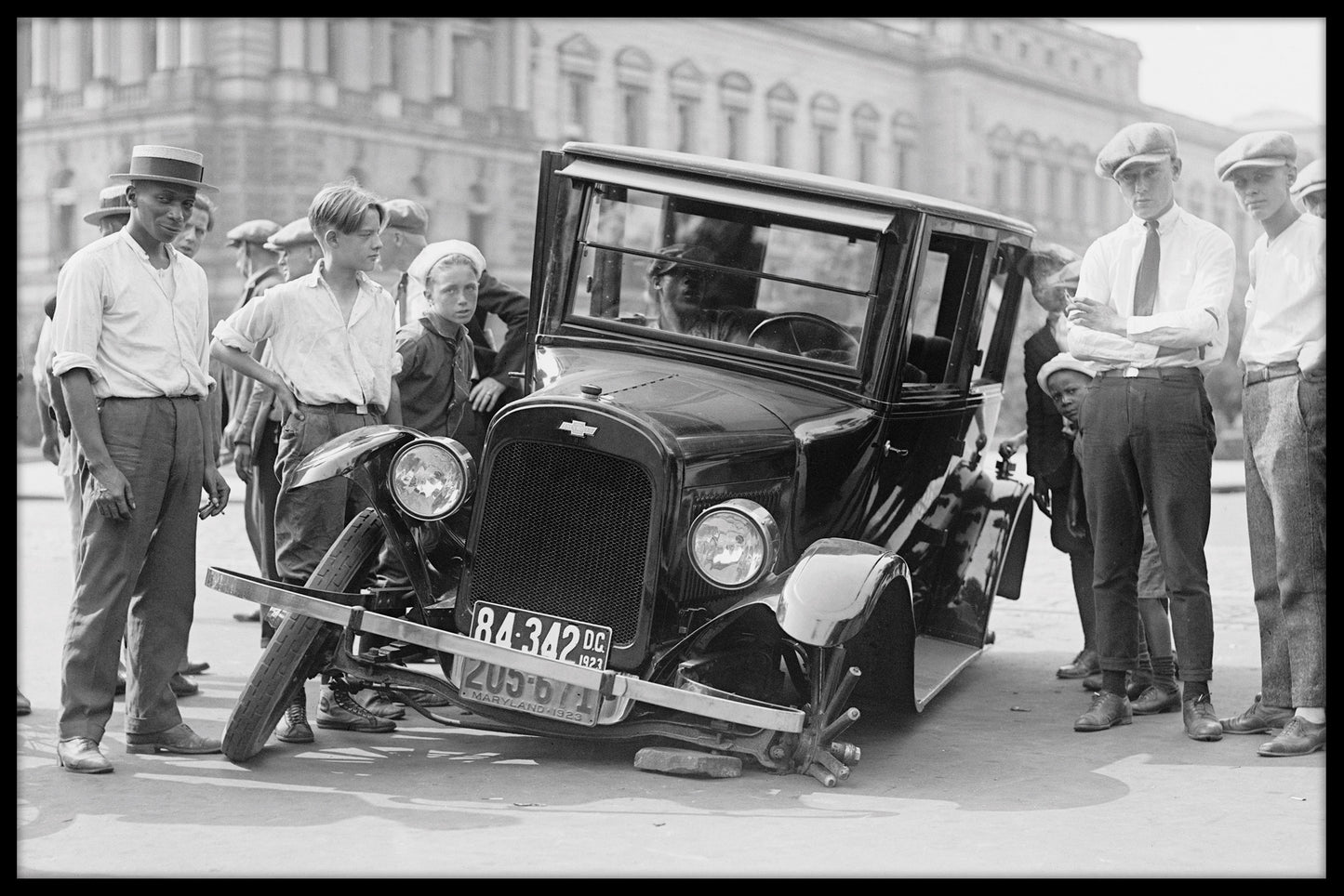 Automobil kaputtes Auto Vintage Poster