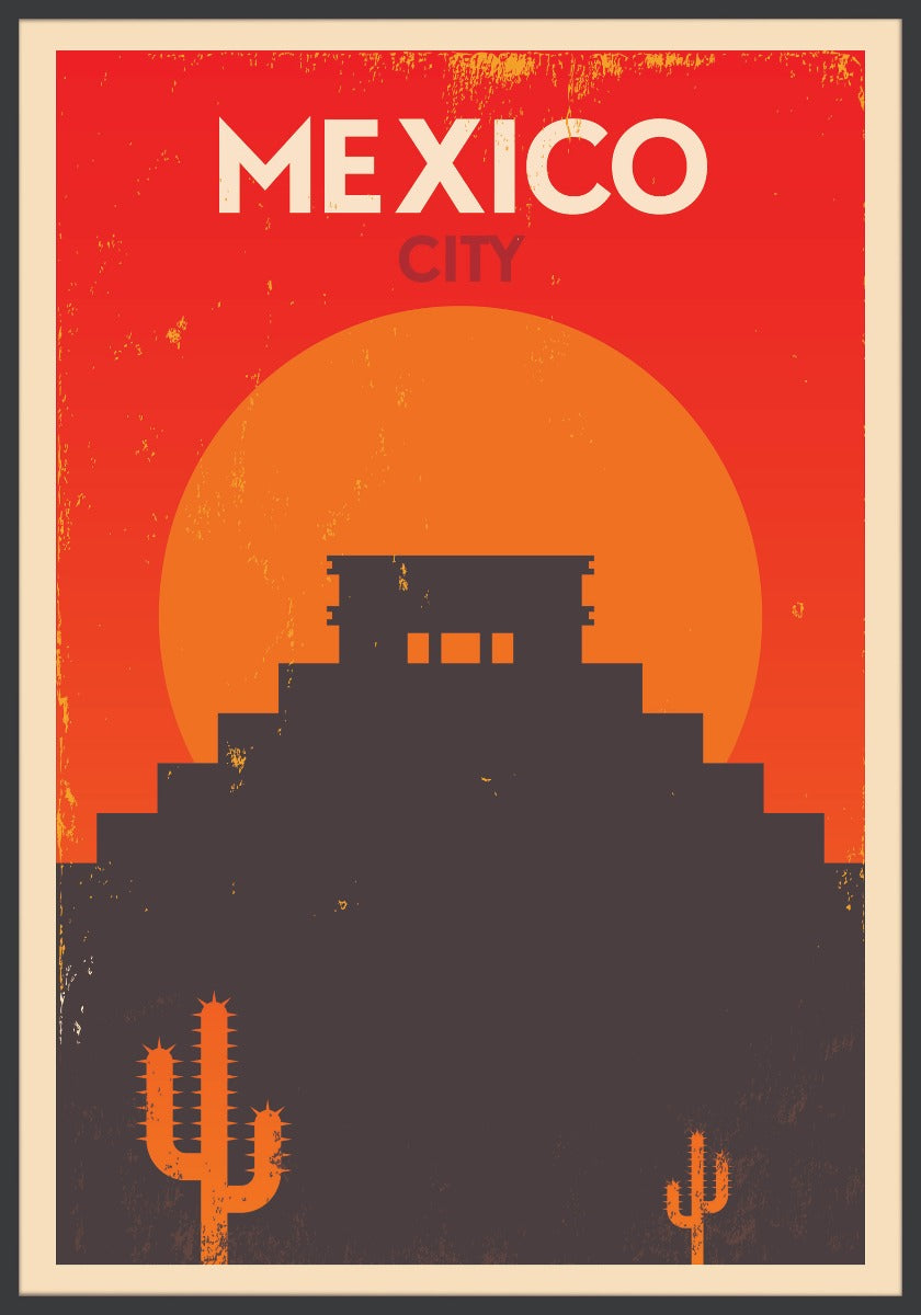 Mexiko-Weinleseplakat