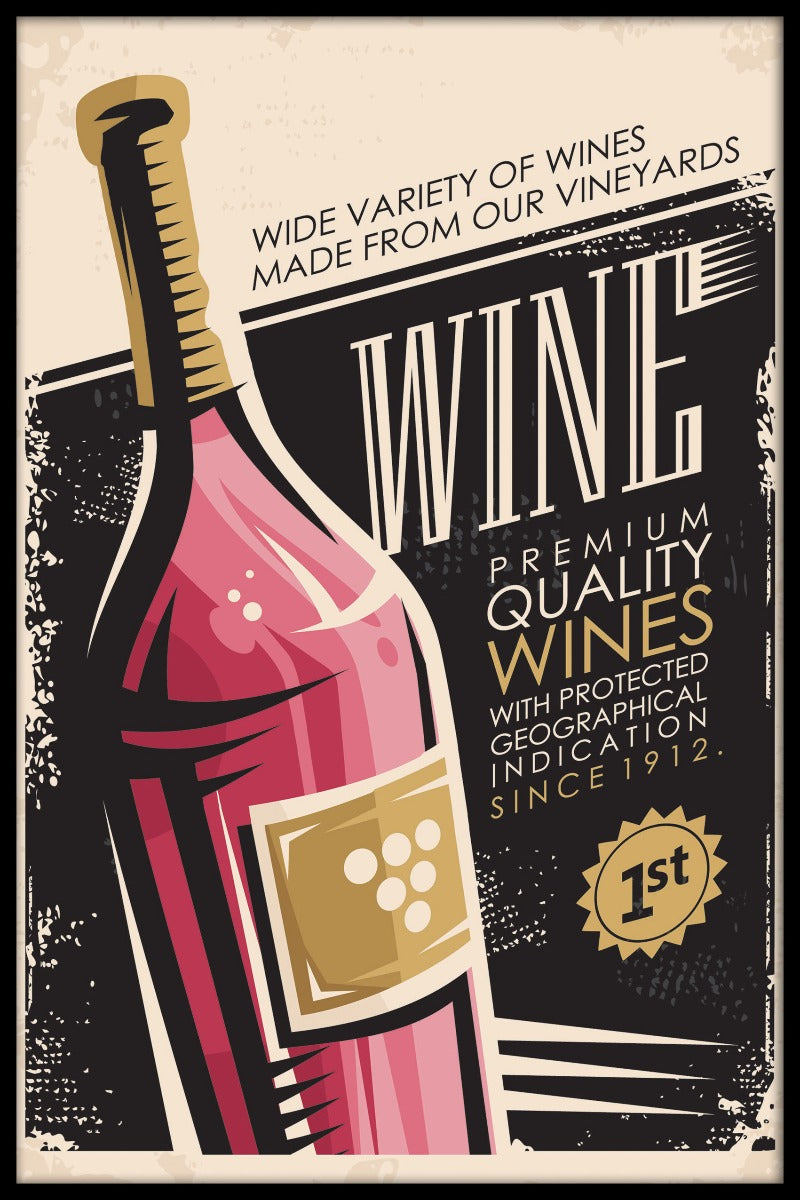 Wein-Vintage-Poster