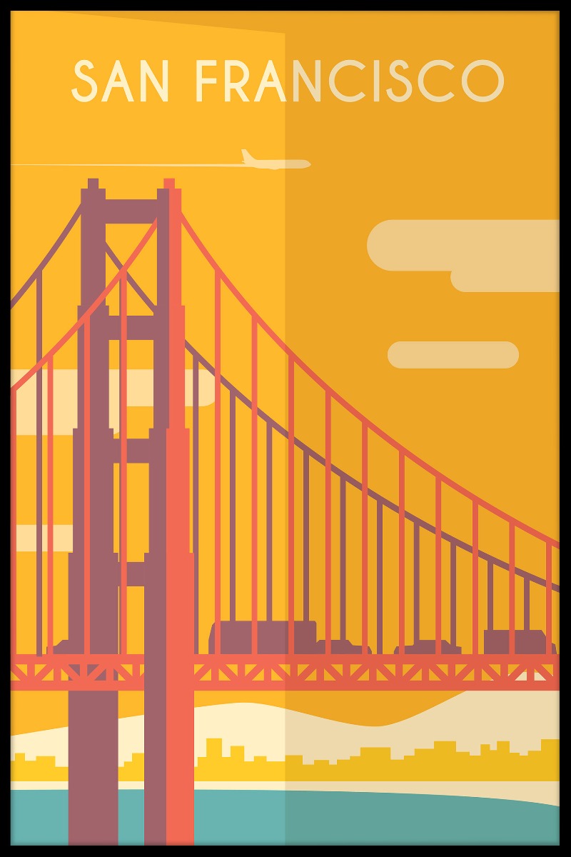 Vintage Reiseplakate San Franciscos
