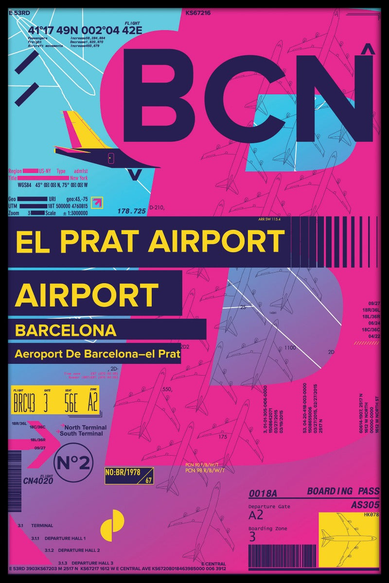 Aufzeichnungen BCN Flughafen Barcelona-el Prat