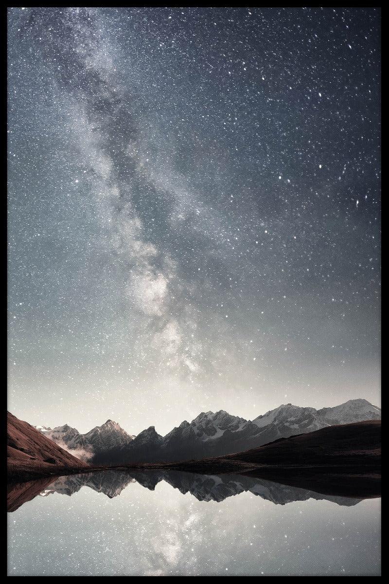 Sternenhimmel über dem Seeplakat