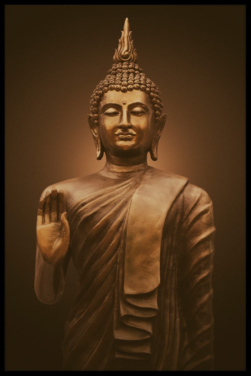 Buddha-Skulptur-Plakat