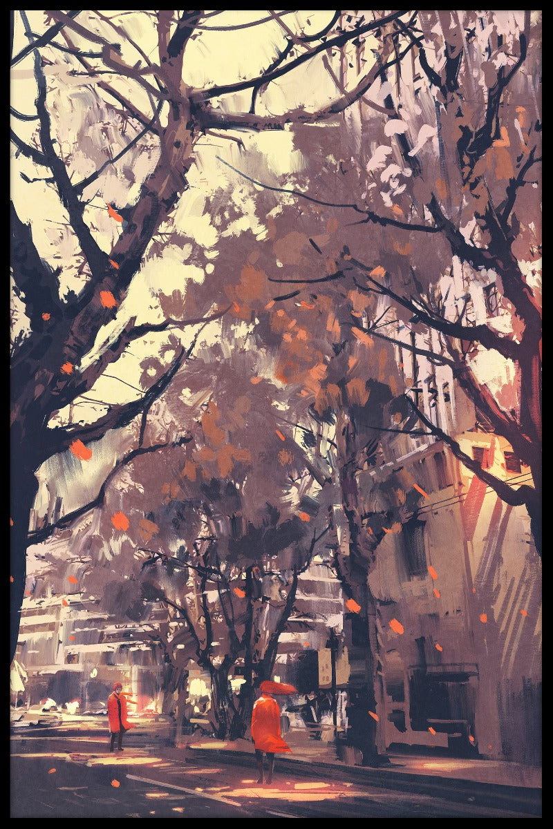 City Street Painting N04 Poster