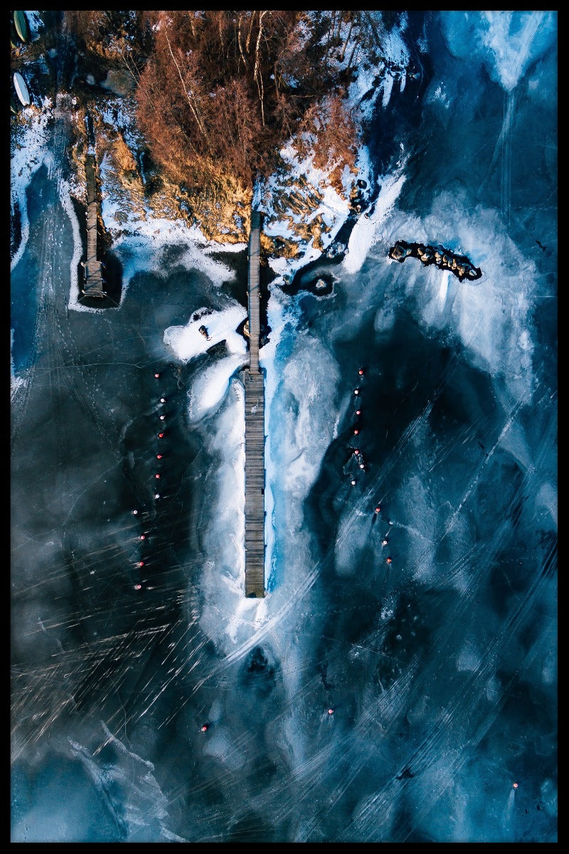 Gefrorener Finnischer See Poster