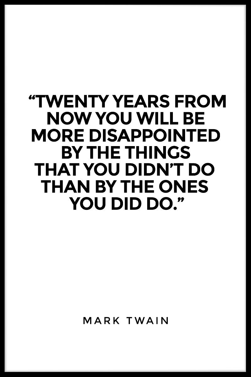 Poster in zwanzig Jahren