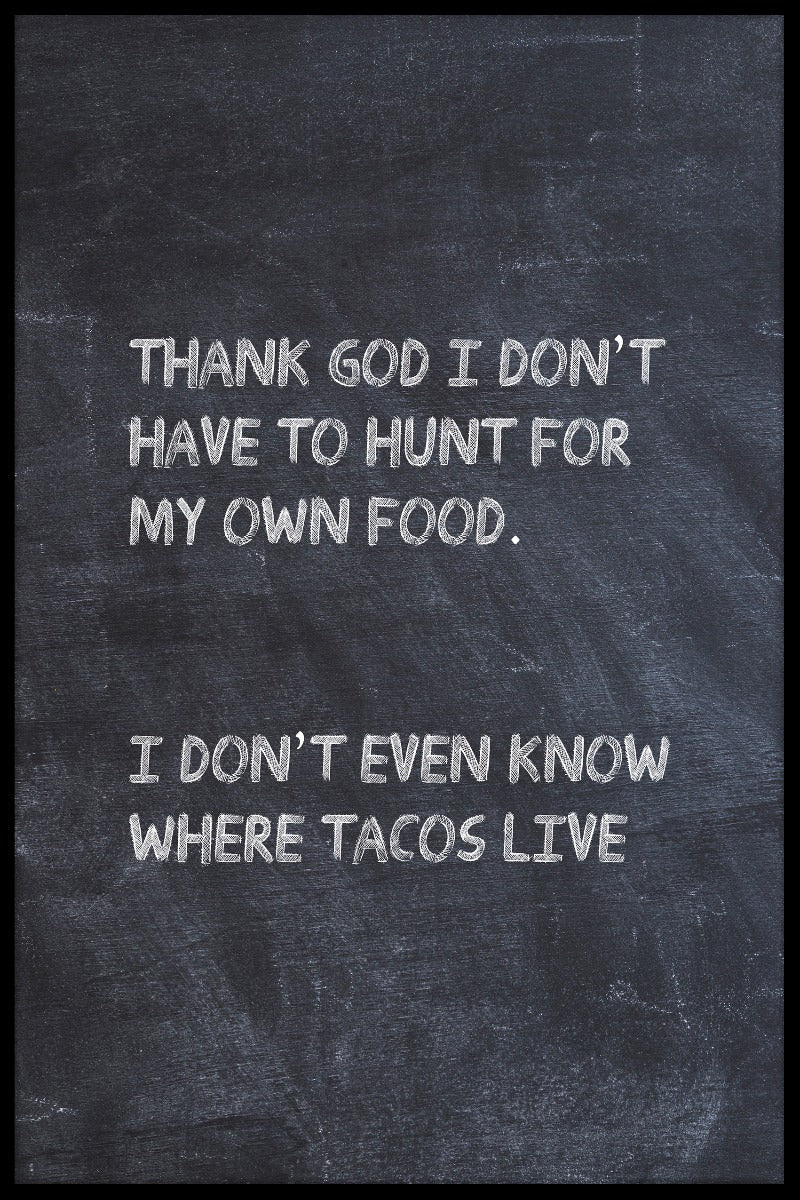 Poster Wo leben Tacos