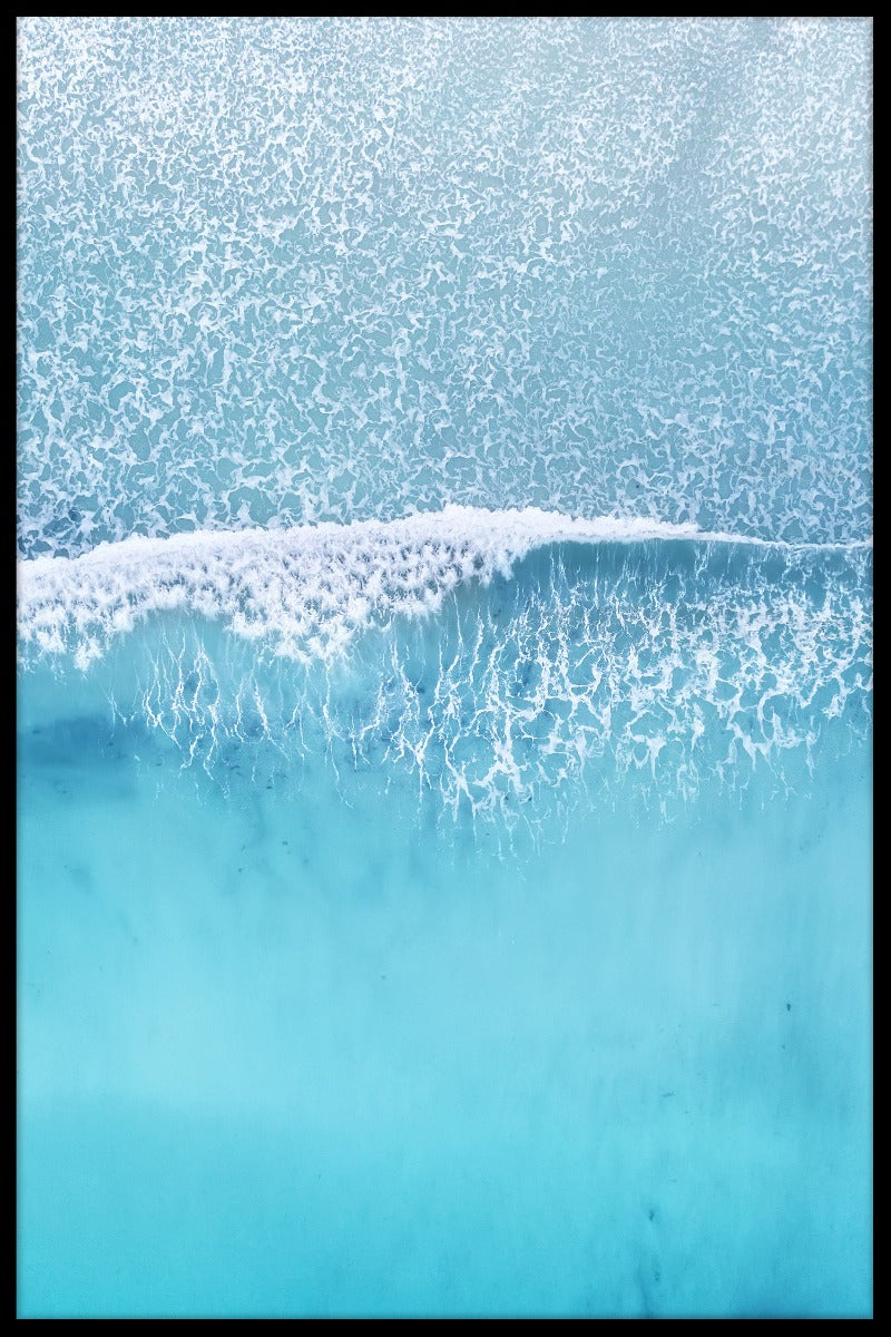 Aerial Beach Wave-Plakat