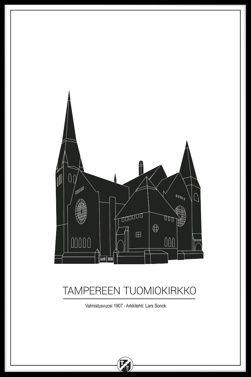 Plakat der Kathedrale von Tampere