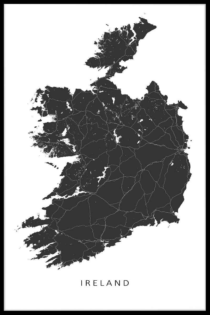 Irland-Kartenelemente