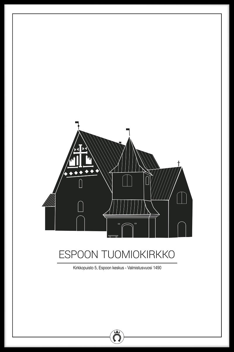 Plakat der Espoo-Kathedrale