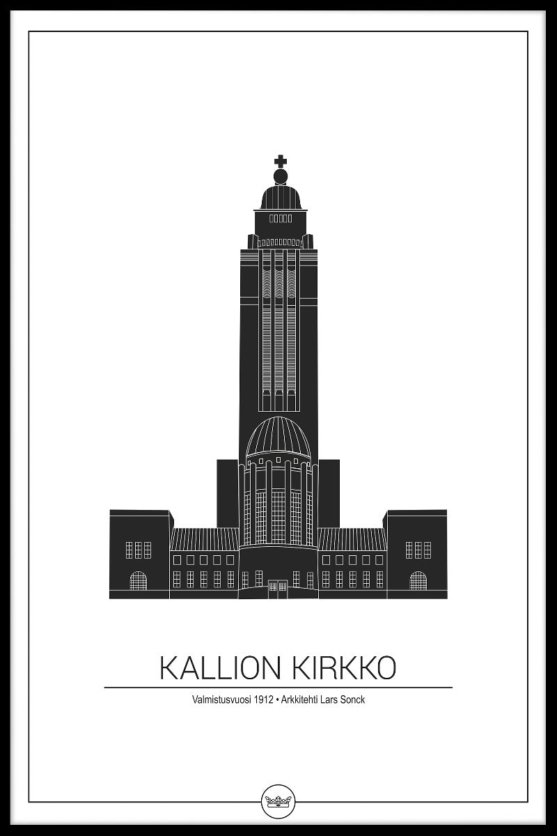 Kallio kyrka Helsingfors-Plakat