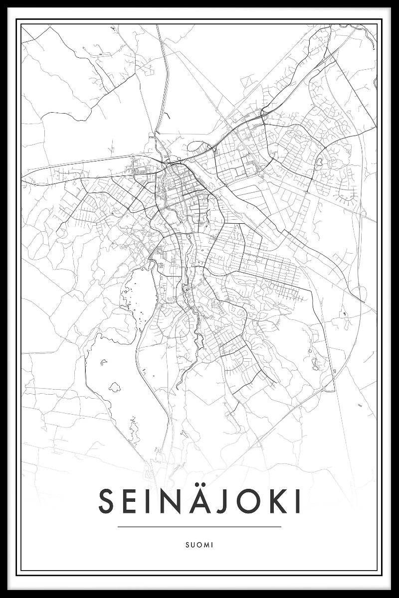 Seinäjoki Karte N02 Poster