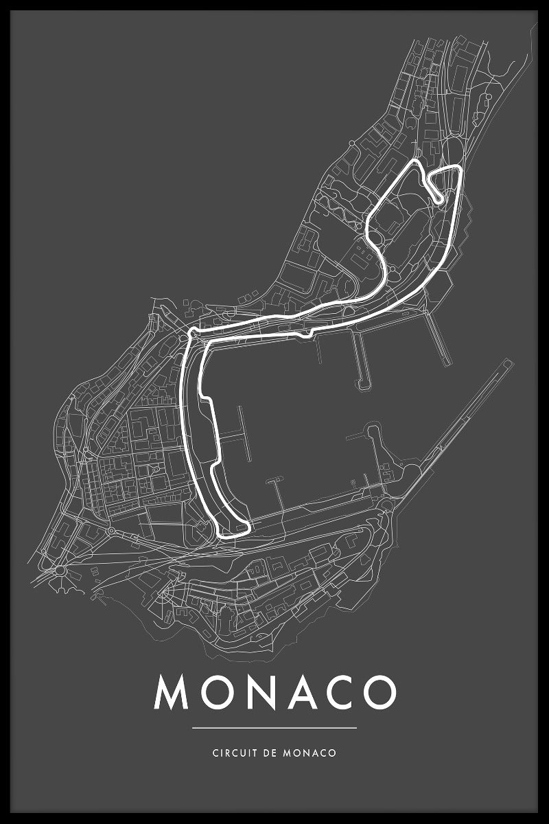 Plakate zur Rennstrecke von Monaco