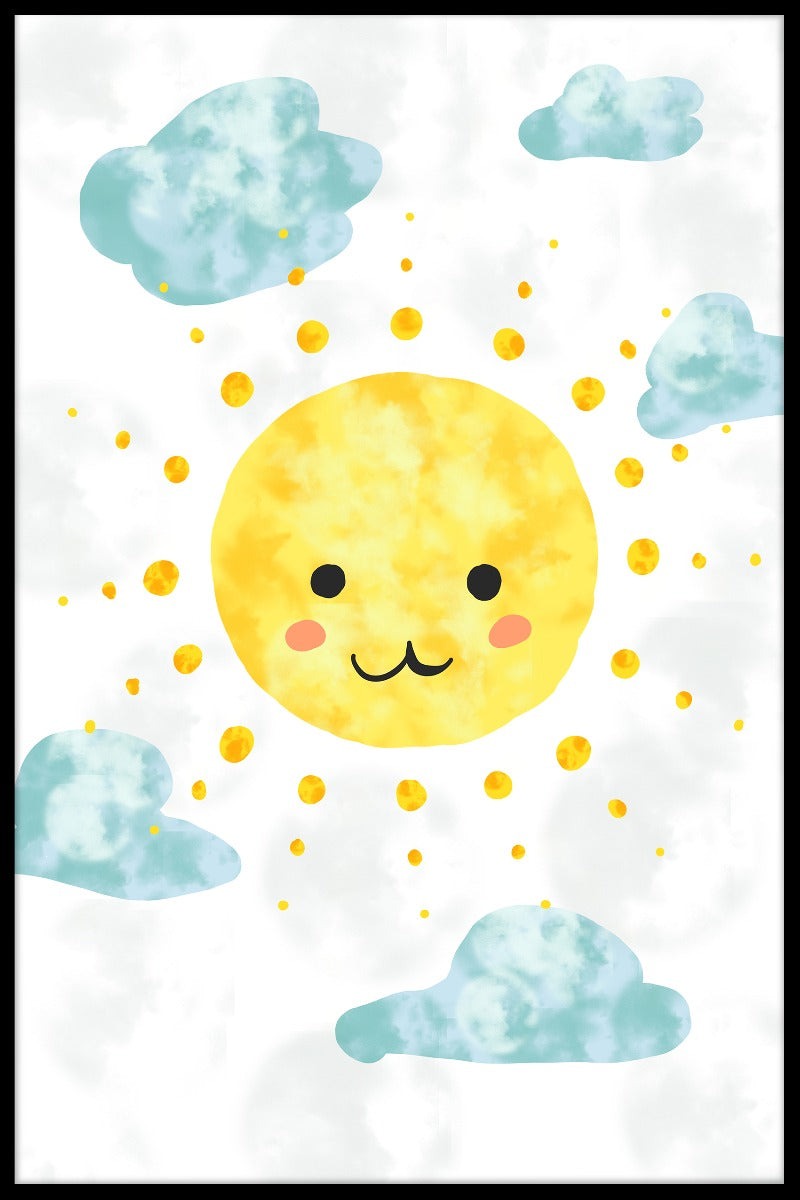Glückliches Sonnenplakat