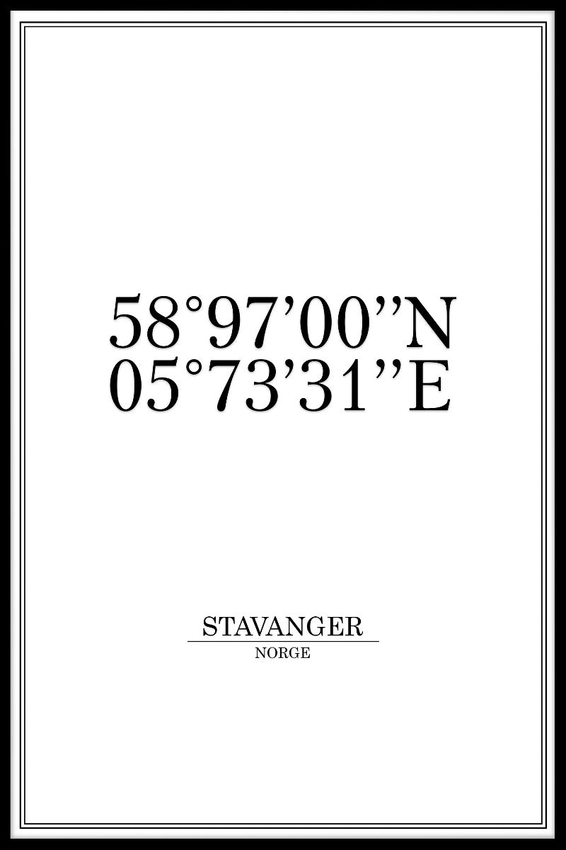 Stavanger koordiniert Aufzeichnungen