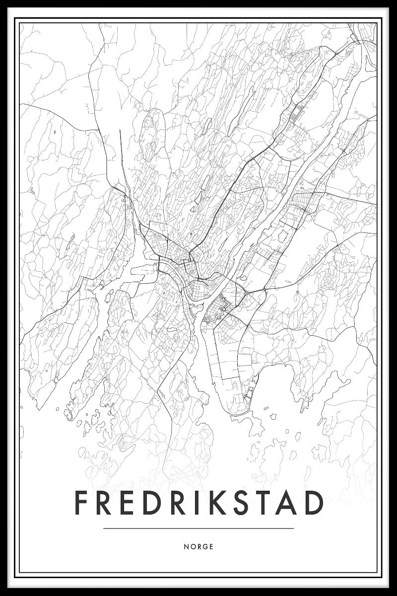 Fredrikstad-Kartenposter
