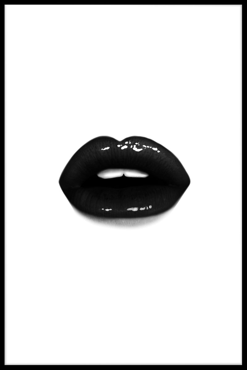Aufzeichnungen mit schwarzen Lippen
