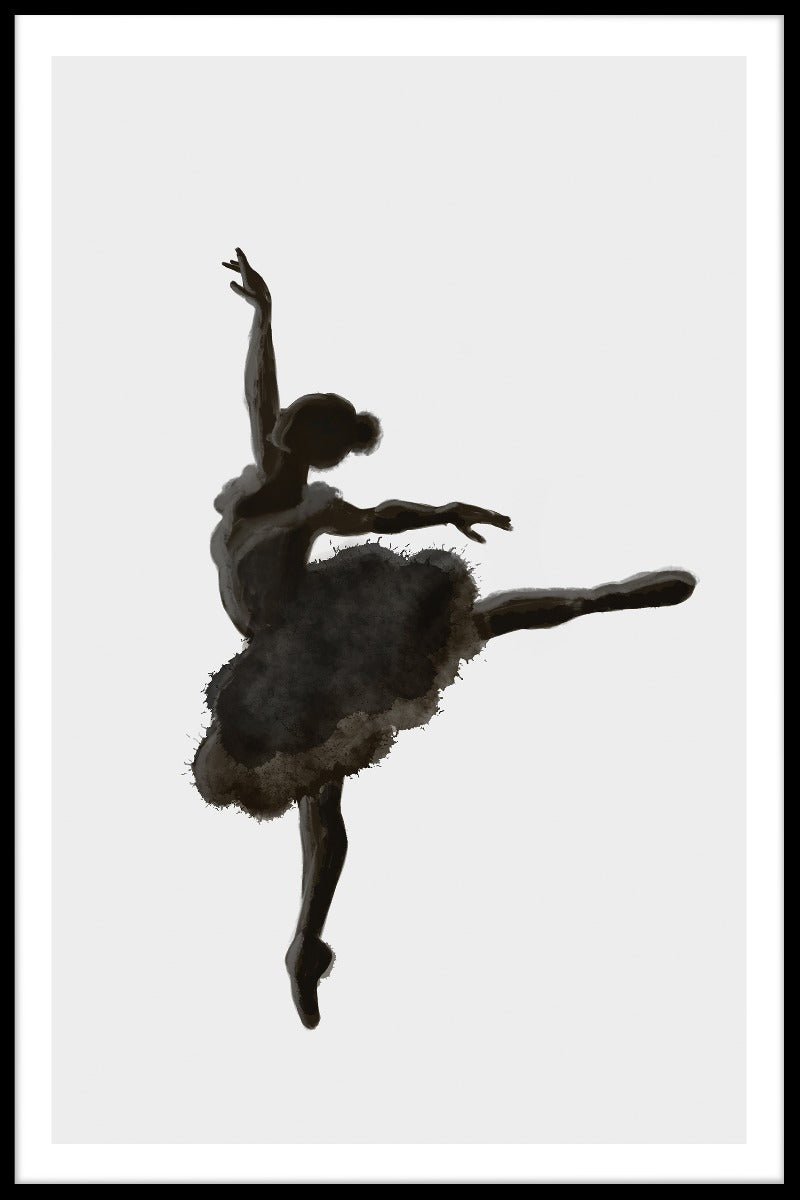 Ballerina-Illustrationsplakat