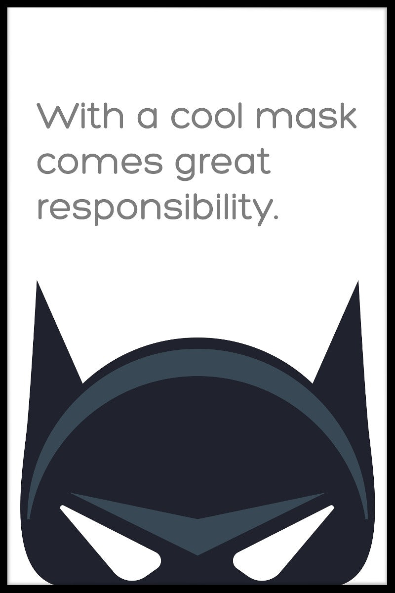 Cooles Maskenposter