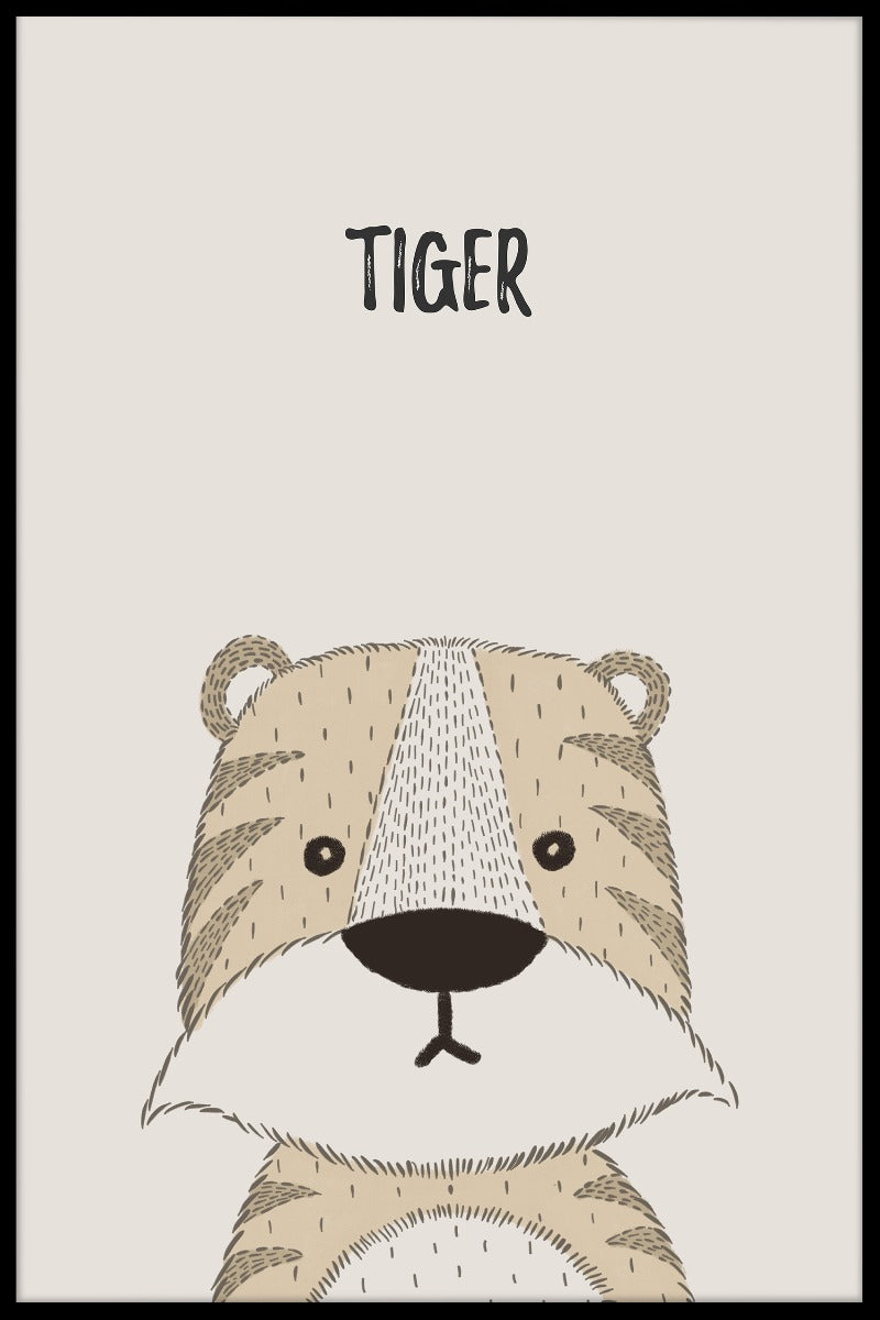 Tiger-Kinderplakat