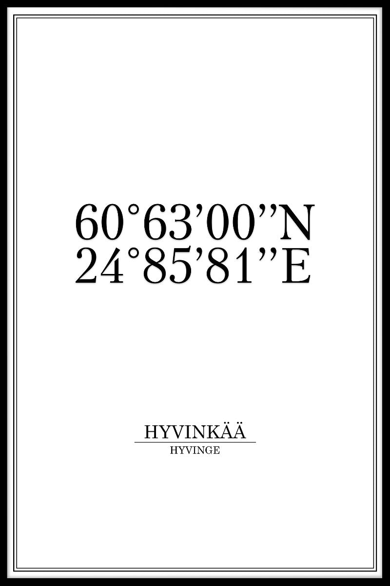 Plakat des Hyvinkää-Koordinators