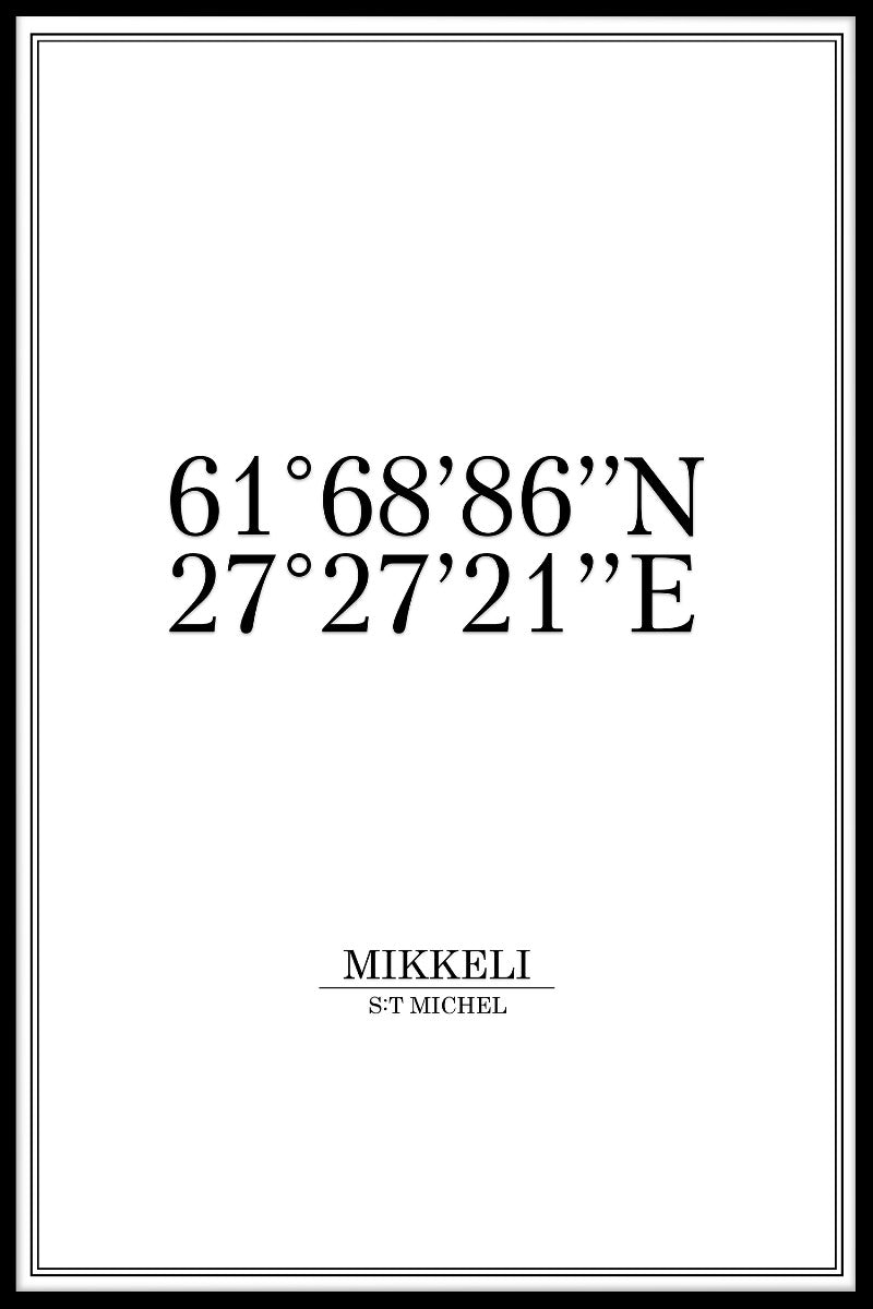 Poster Micheli Koordinaten