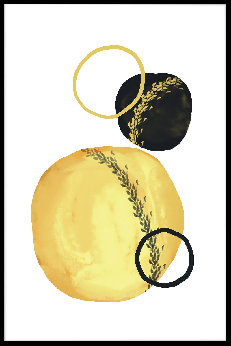 Poster mit abstrakten Kreisen