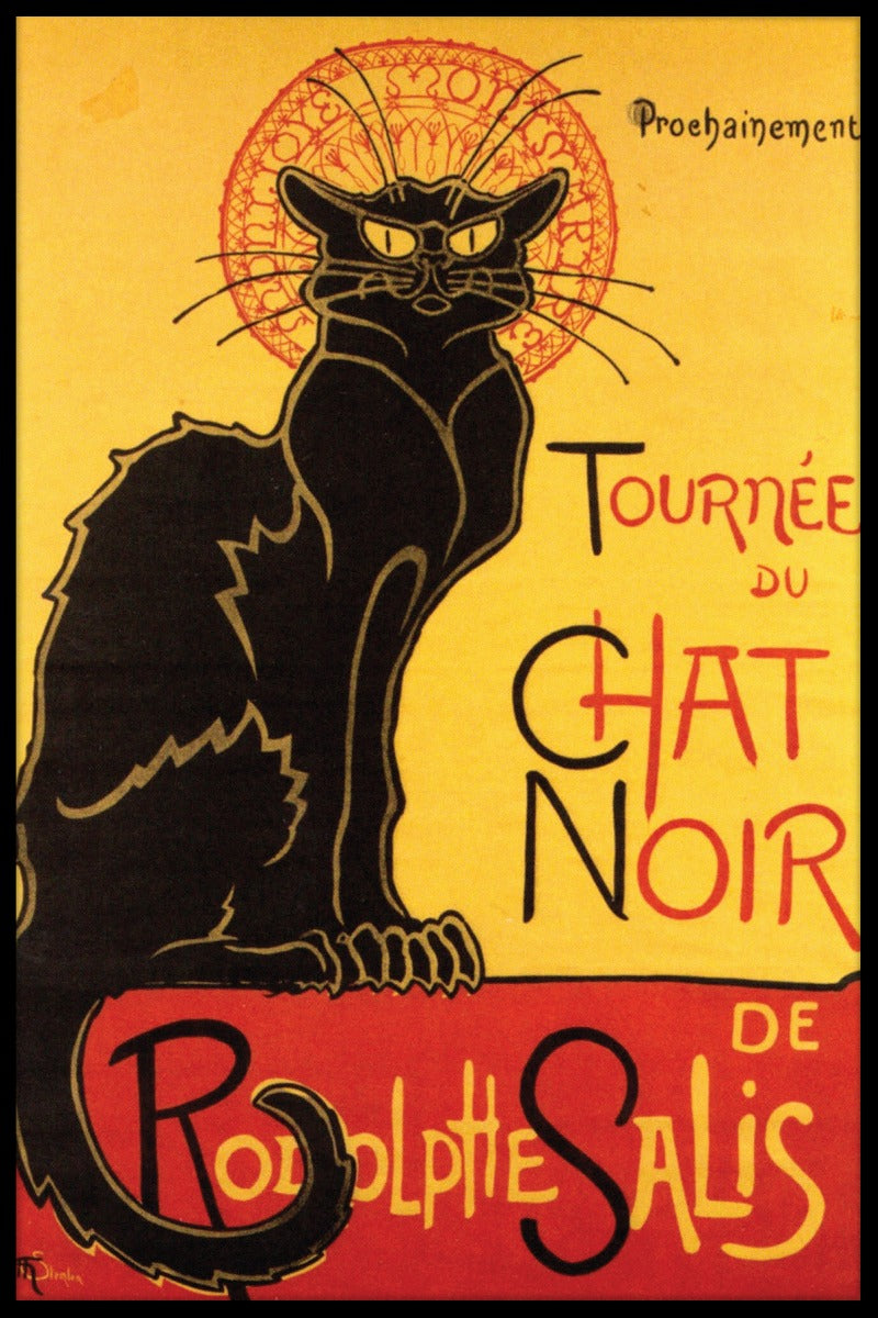 Chat-Noir-Weinlese-Plakat