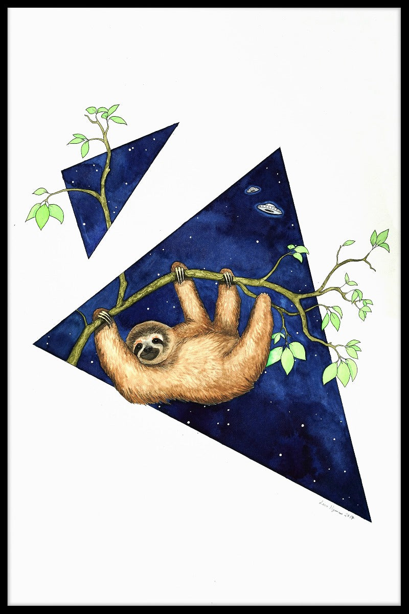 Kosmisches Faultier-Poster