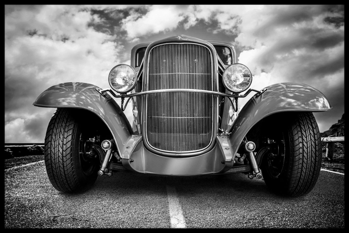 Vintage Hot Rod-Plakat