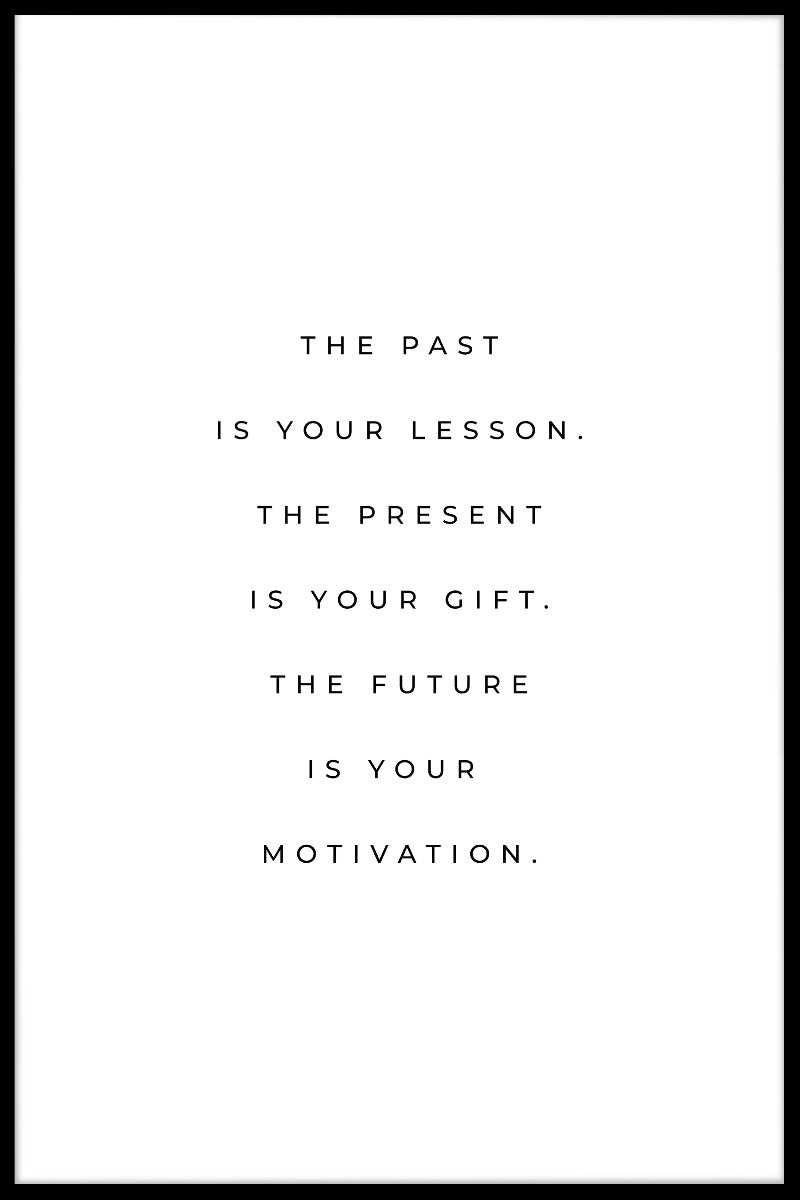 Poster mit Motivationszitat