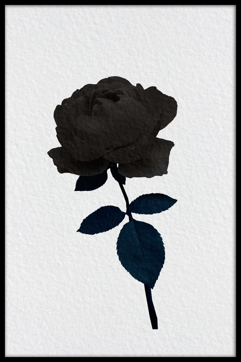 Dunkelrosa Illustrationsplakat
