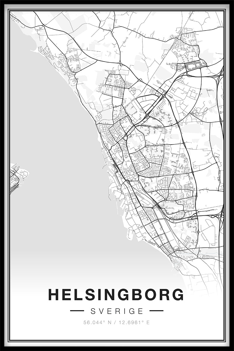 Helsingborg-Kartenposter