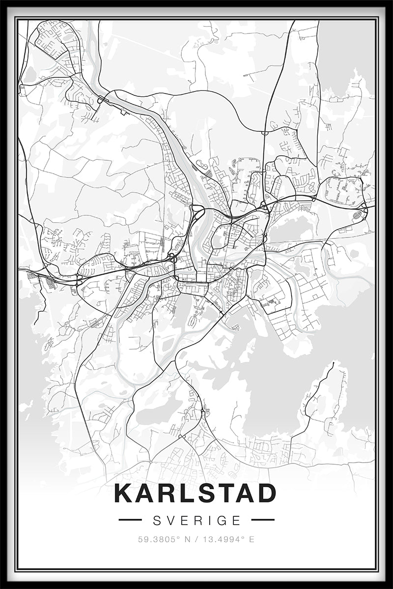 Karlstad-Kartenposter