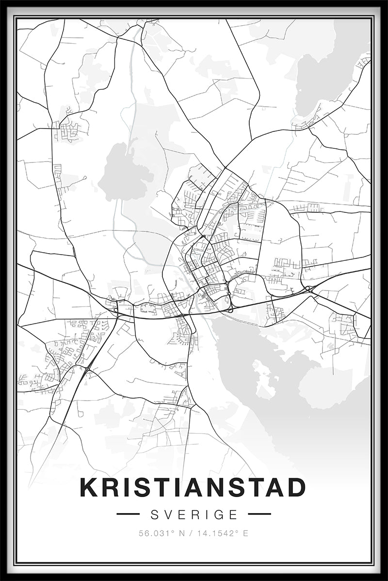 Kristianstad-Kartenplakate
