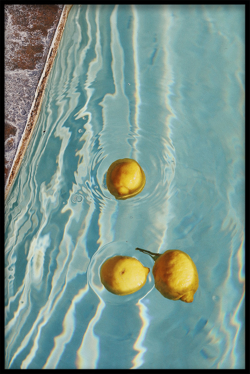 Pool-Zitronenplakat