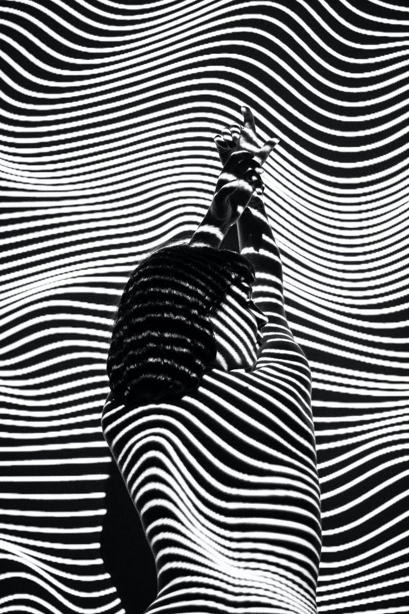 Abstraktes schwarz-weißes N01-Poster