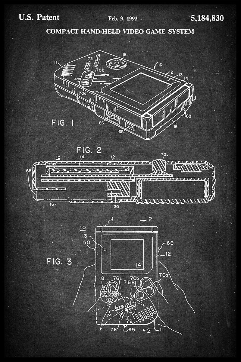 Gameboy-Patentaufzeichnungen