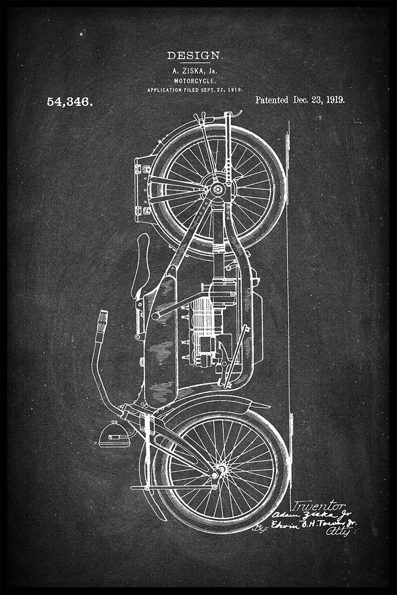 Poster zum Motorrad-Patent N02