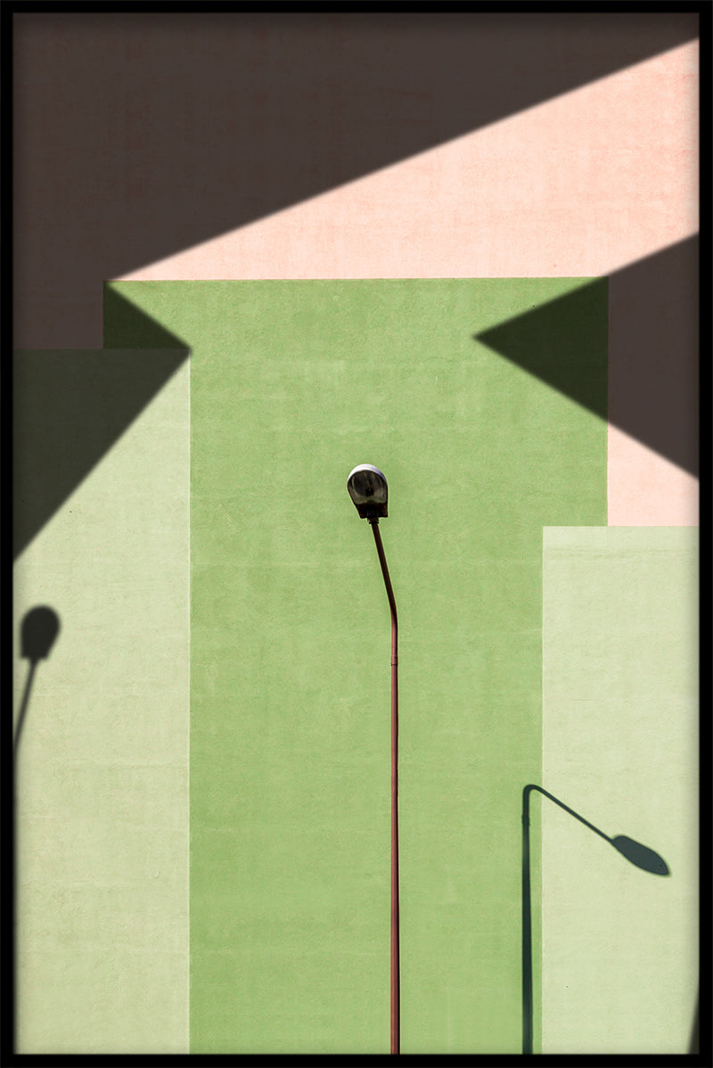 Poster mit grünen abstrakten Farbtönen